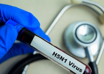 stock image of H5n1 blood vial